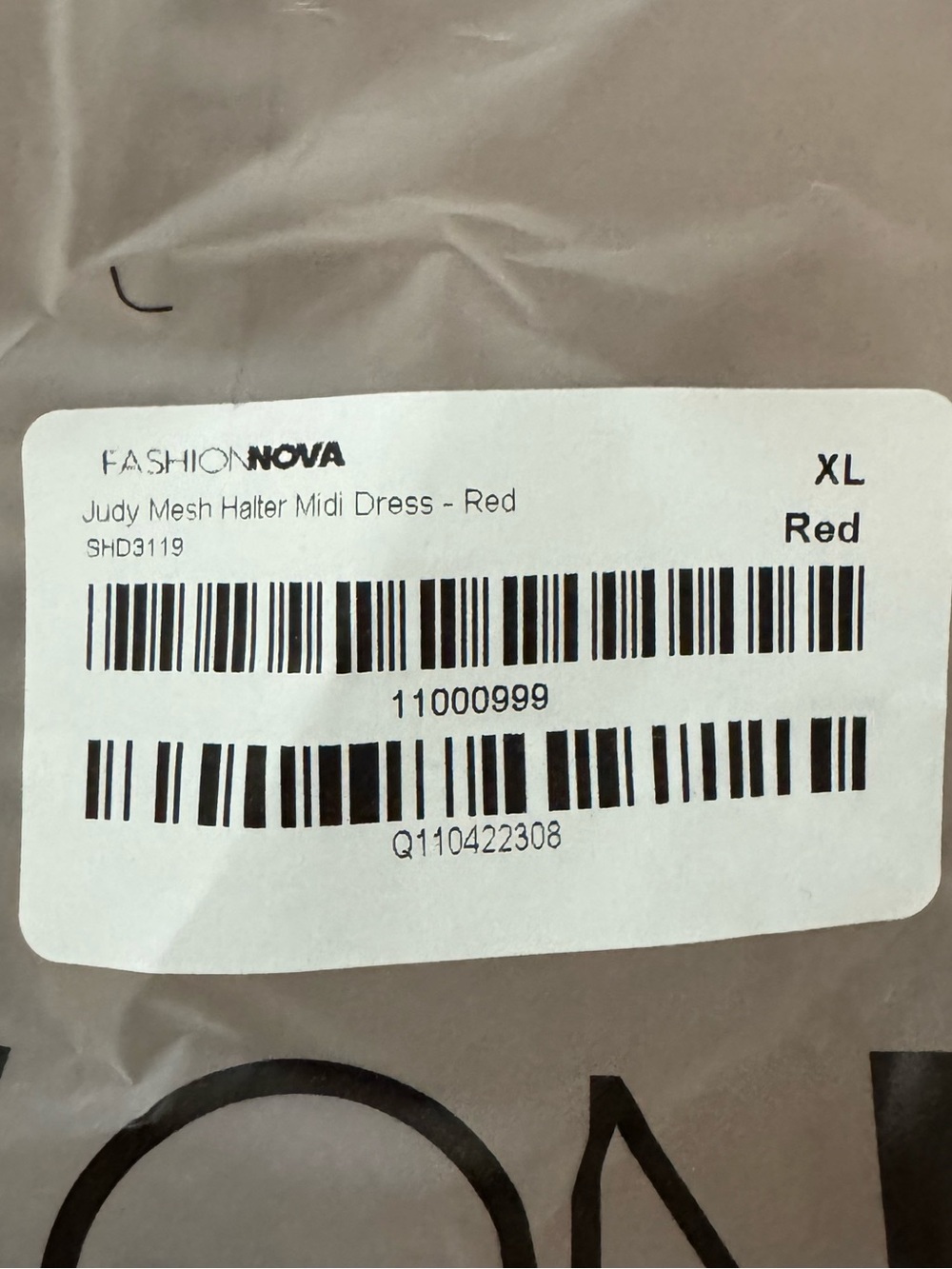 Fashion Nova Hot red Halter Midi Dress - Picture 5 of 5